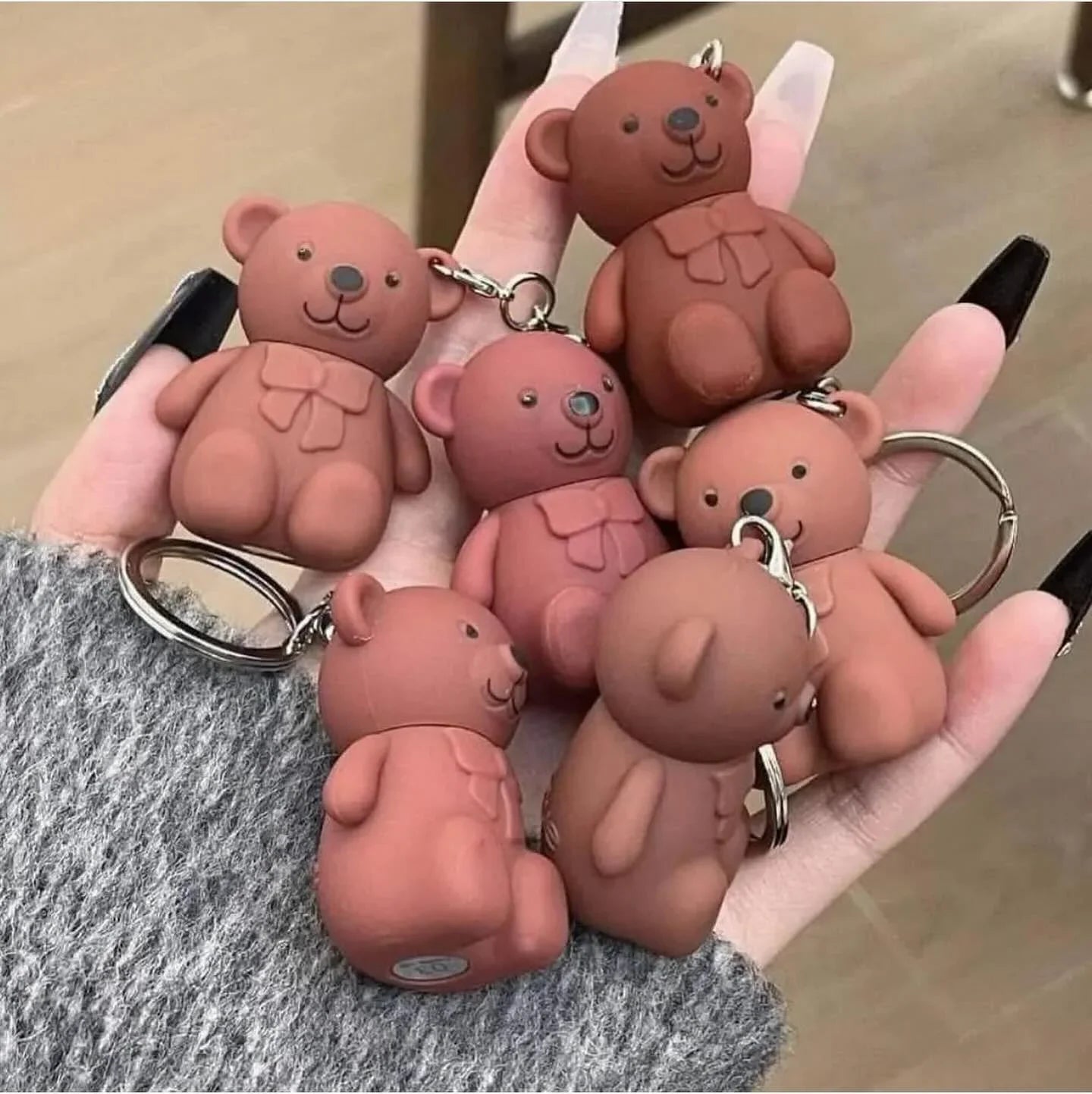 6 Pcs New Bear Lipsticks
