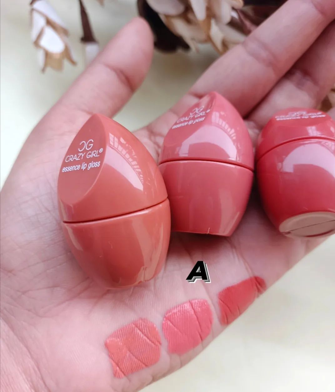 Buy 1 get 1 free (pack of 2) Highly Pigmented Cutest mini Egg Lipgloss