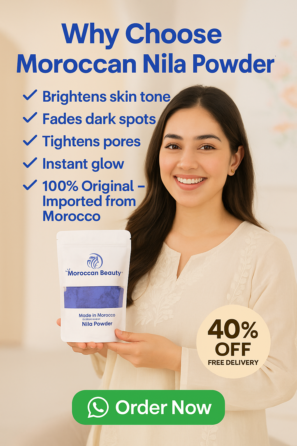 Buy 1 Moroccan Nila Powder  Get 1 lipstick FREE! 🎉