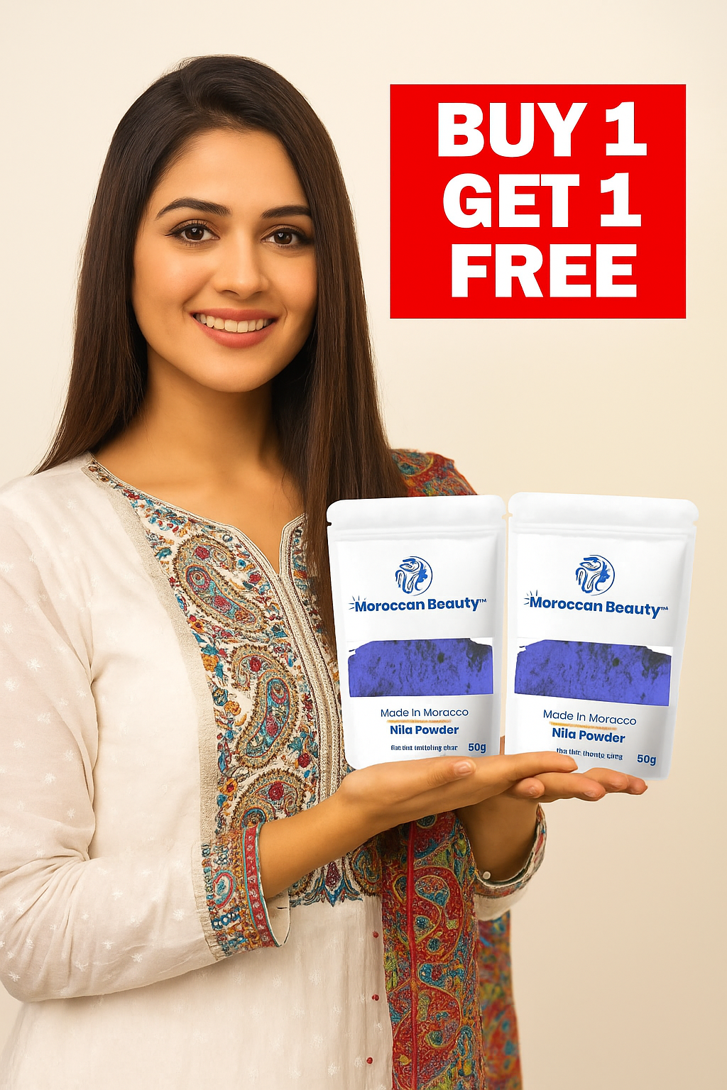 Moroccan Nila Whitening Powder Buy 1 get 1 free( pack of 2)