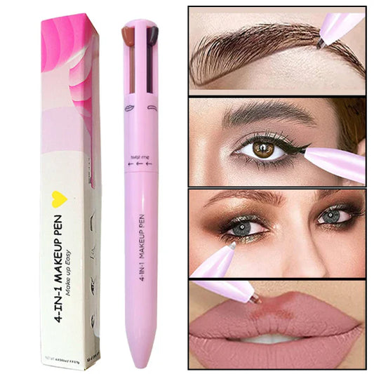4-in-1 Makeup Pen Set (Eye Liner, Lip Liner, Brow Liner Eyebrow Pencil)